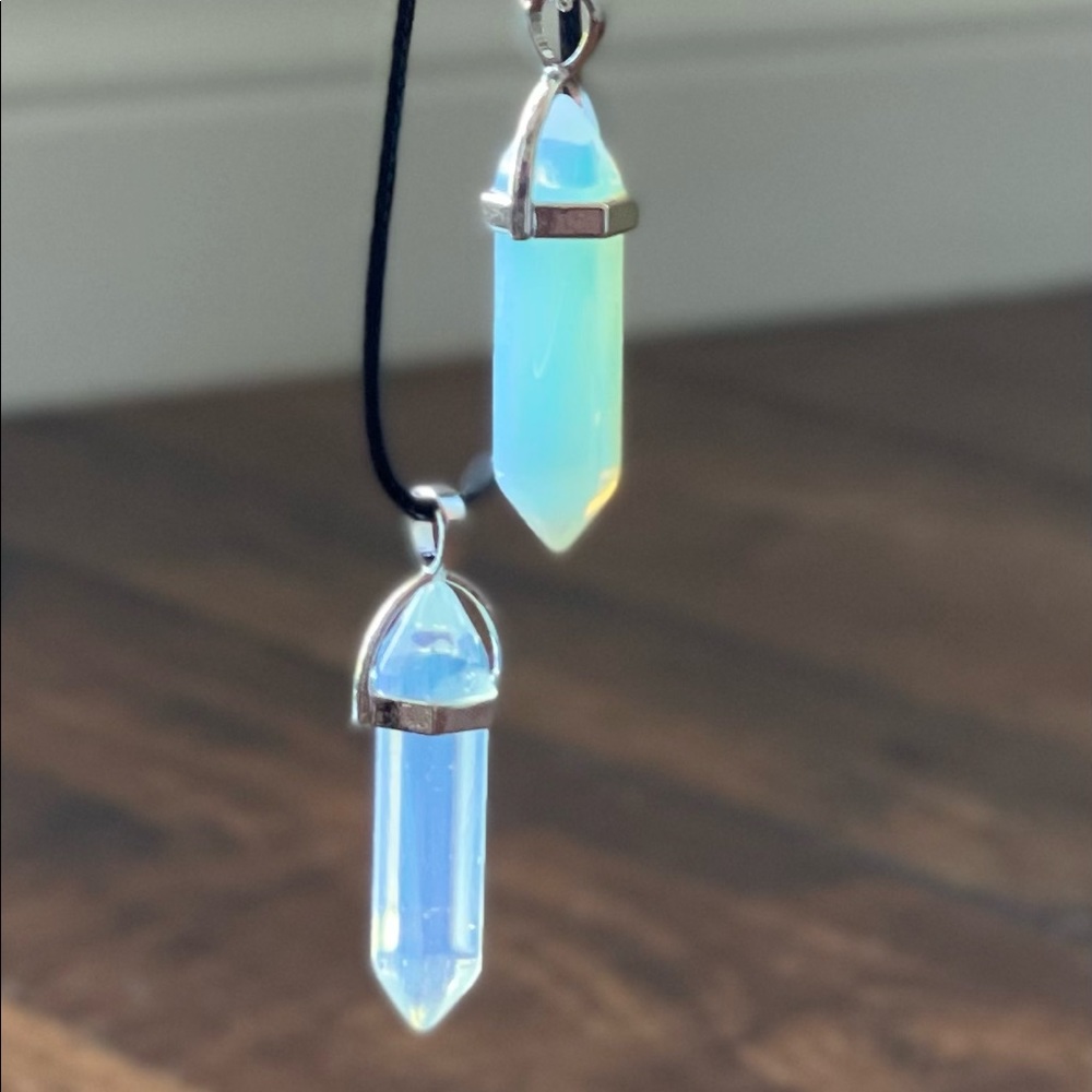Moonstone/Opalite Crystal Pendant necklace, Crystal Pendant, Crystals, Reiki